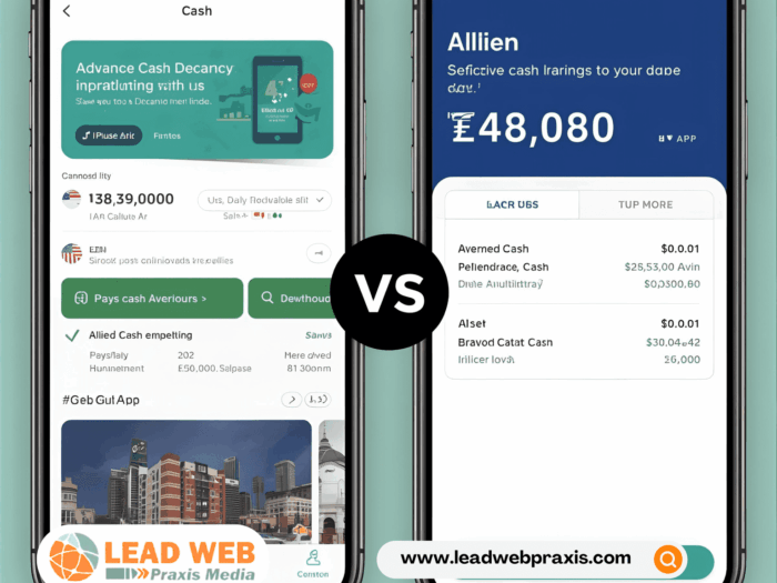 Advance Cash vs Allied Cash Advance vs Cash App