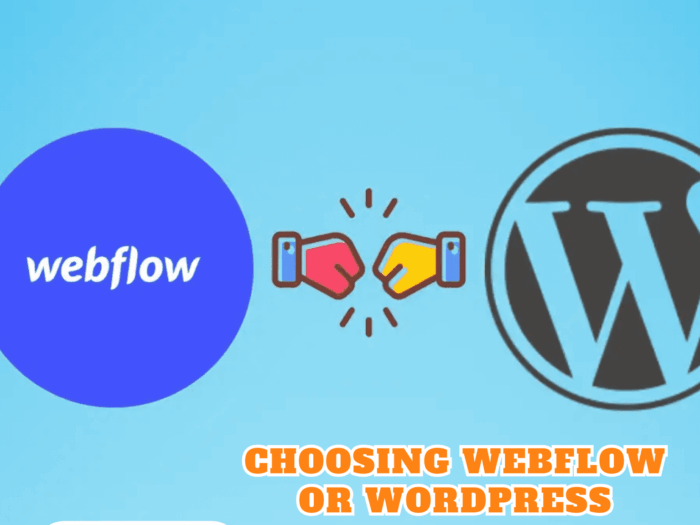 choosing Webflow or WordPress