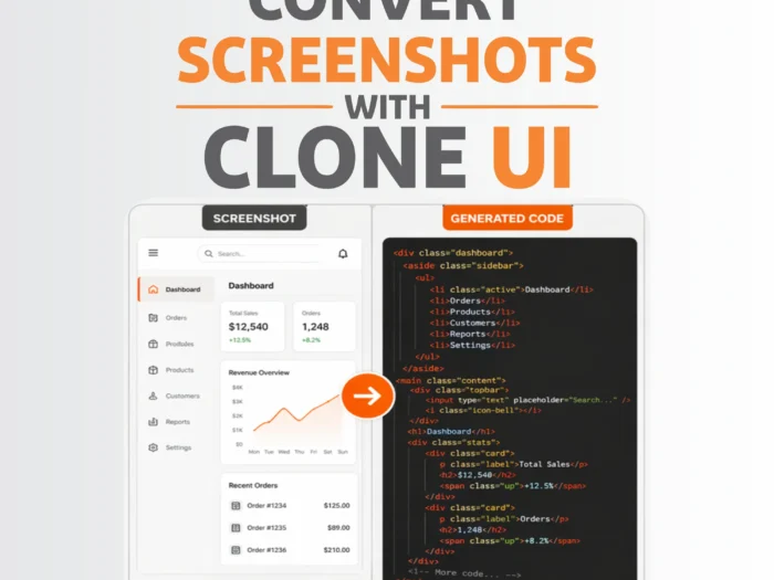 converting screenshots with Clone UI